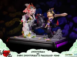 Okamiden - Chibiterasu vs. Dark Chibiterasu & Possessed Kuni 13” Statue