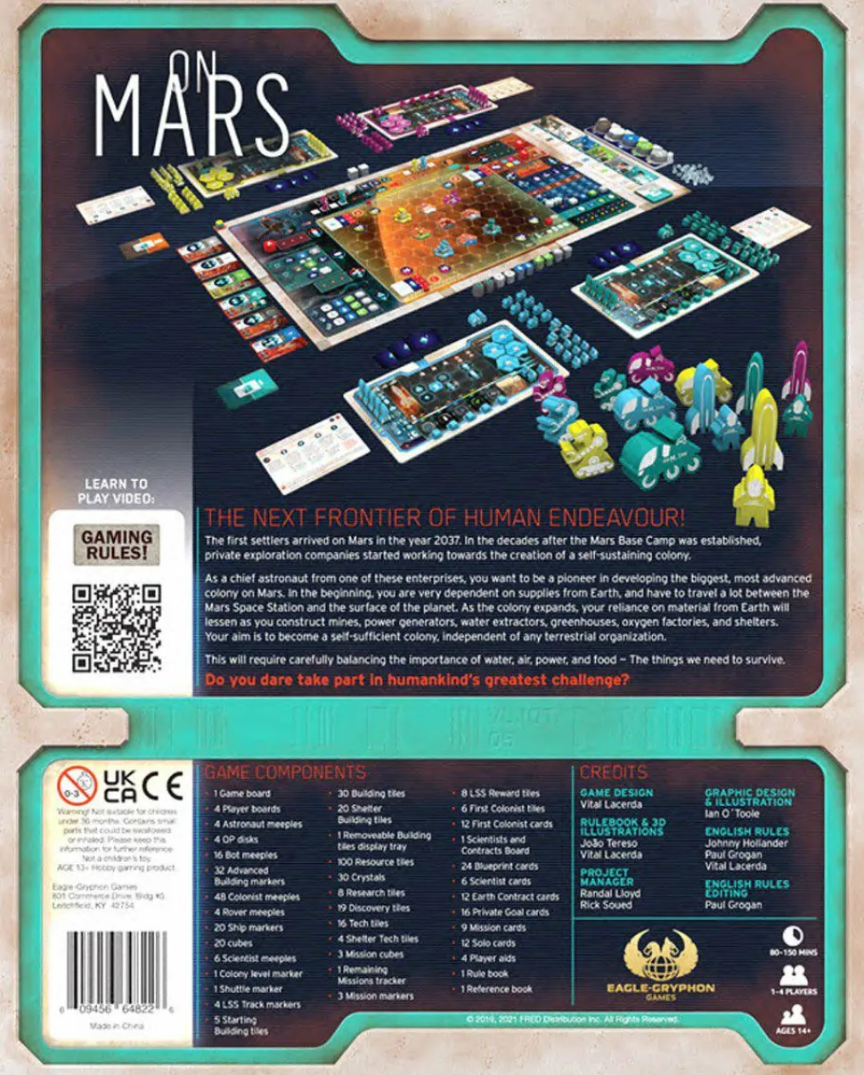 On Mars - Board Game