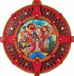 One Piece - Compass Figural 9" Faux Leather Mini Backpack