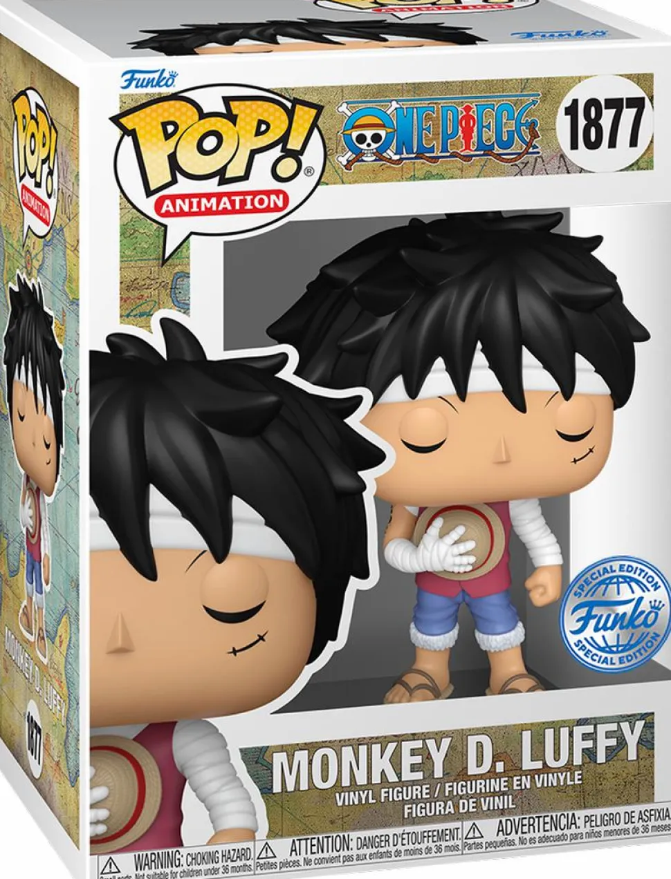 One Piece - Monkey D. Luffy (Marineford Memorial) Pop! Vinyl Figure (Popcultcha Exclusive)