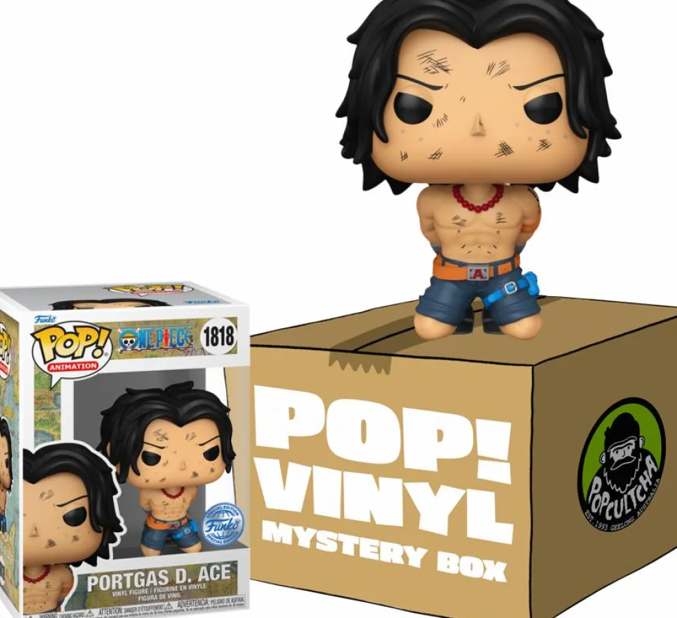 One Piece - Portgas D. Ace (Execution) Mystery Box (Includes Portgas D. Ace & 5 Mystery Anime Pop! Vinyl Figures)