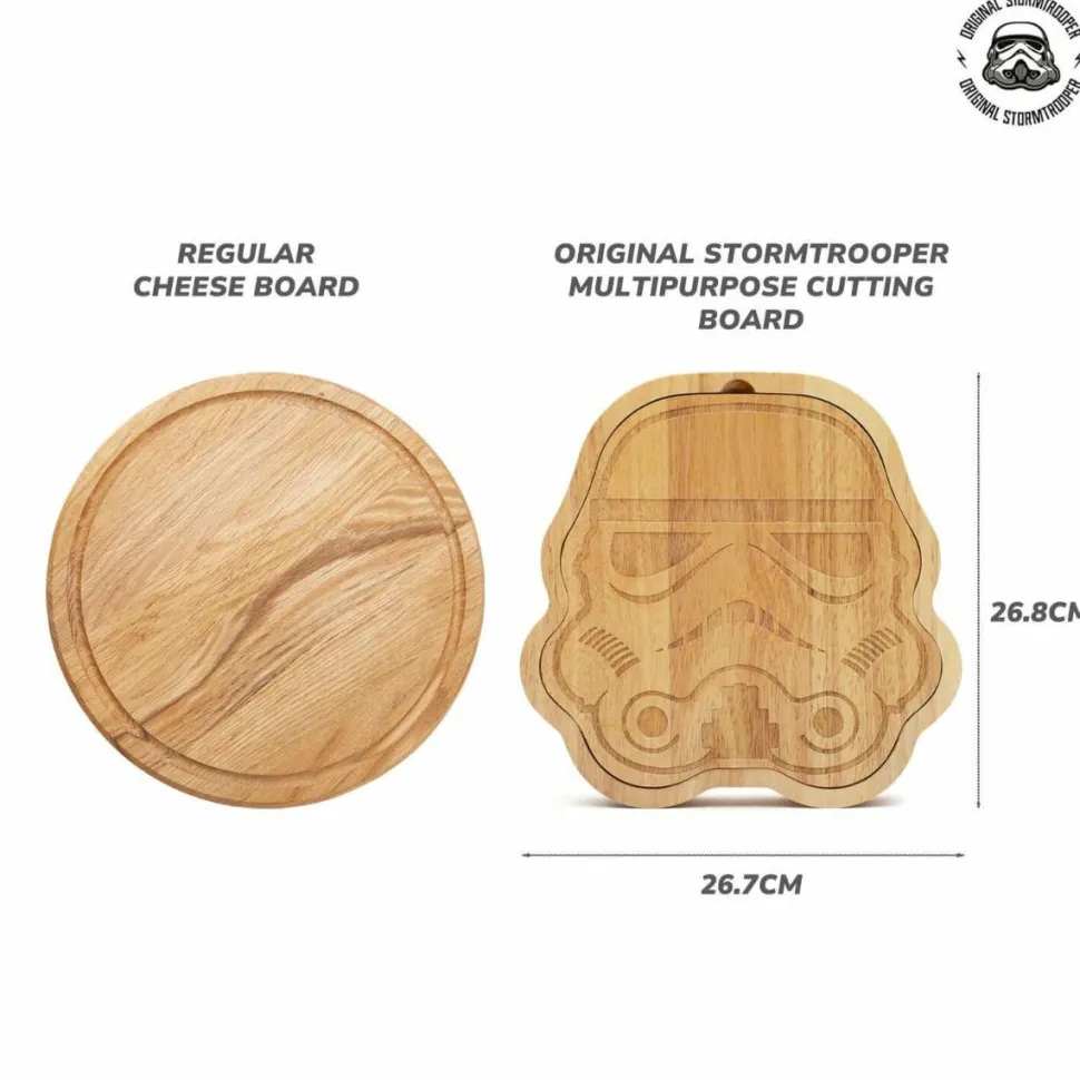 Original Stormtrooper - Wooden Cheese Board & Knife Set