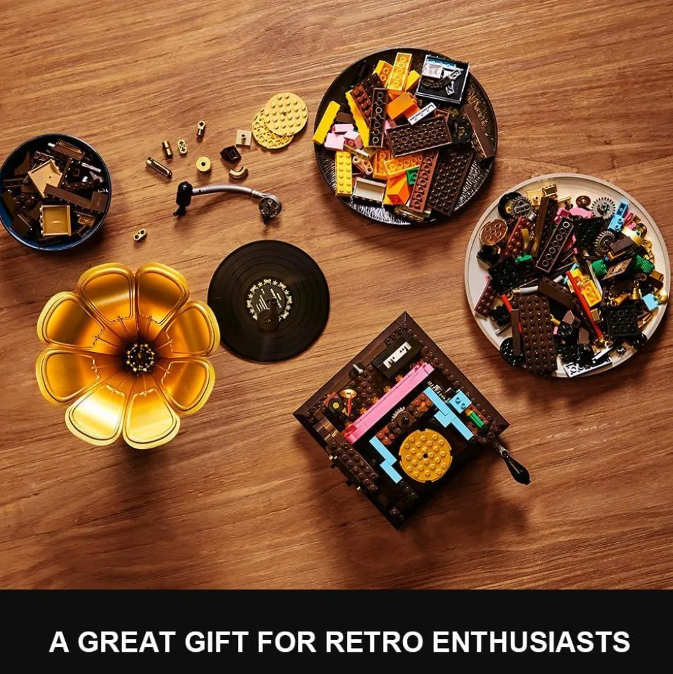Pantasy - Retro Gramophone Retro Collection Building Block Construction Set (646 Pieces)
