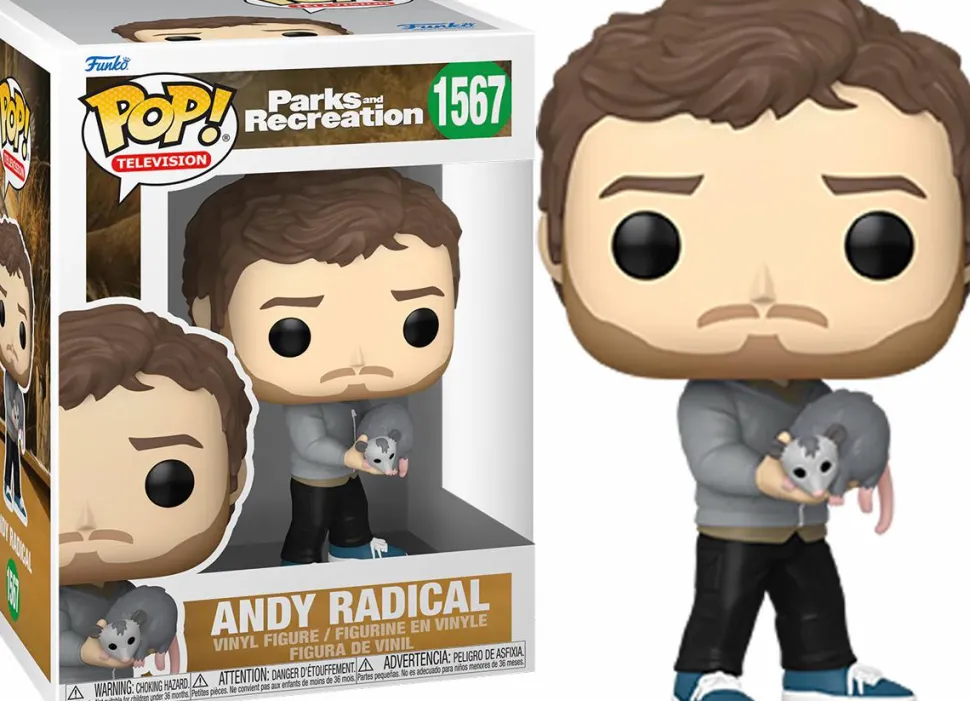 Parks and Recreation - Andy Radical 15th Anniversary Pop! Vinyl Figure