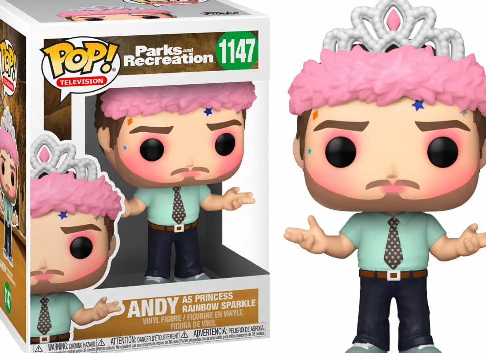 Parks and Recreation - Andy as Princess Rainbow Sparkle Pop! Vinyl Figure