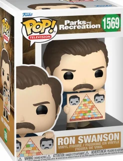 Parks and Recreation - Ron Swanson with Pyramid of Greatness 15th Anniversary Pop! Vinyl Figure
