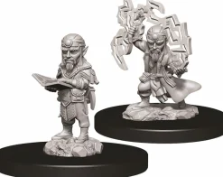 Pathfinder Battles - Male Gnome Sorcerer Deep Cuts Unpainted Miniature Figure 2-Pack