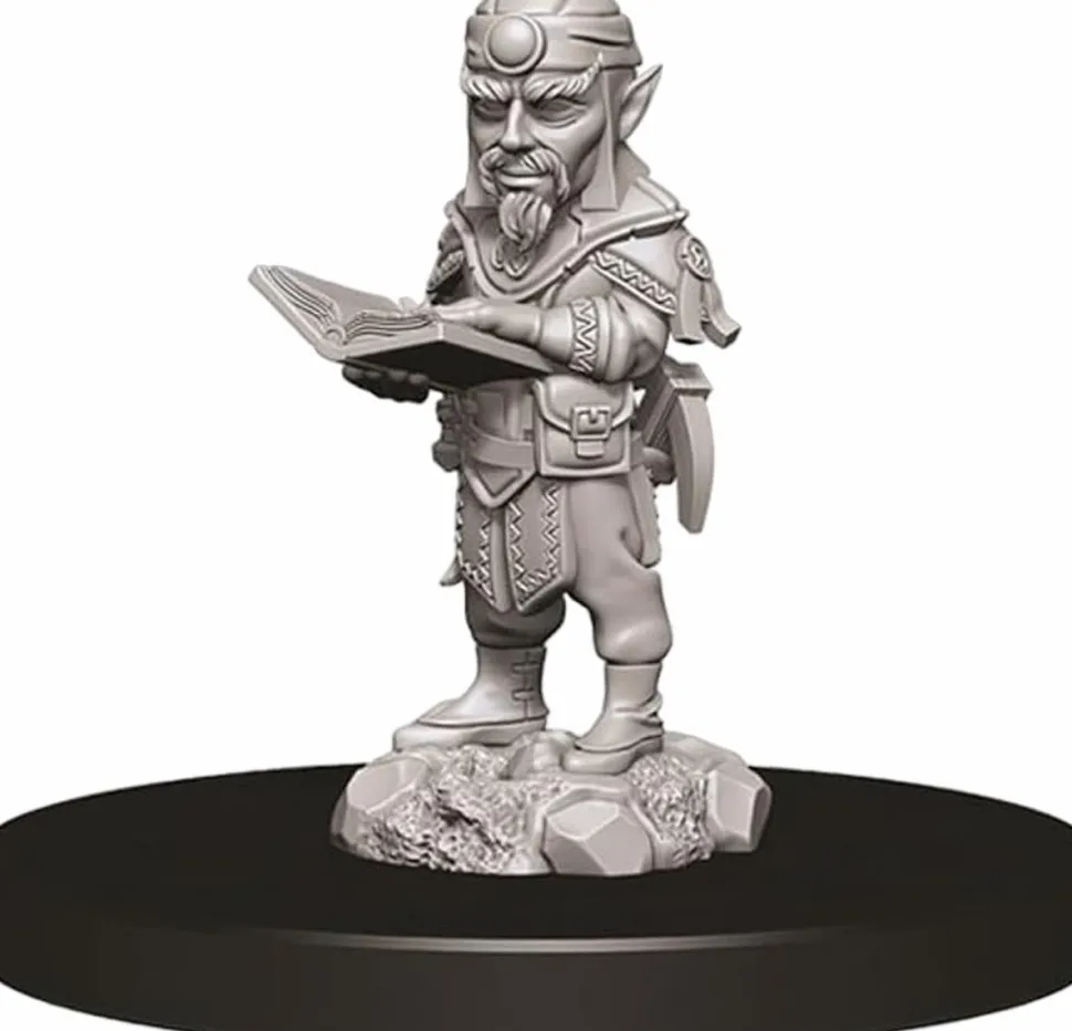 Pathfinder Battles - Male Gnome Sorcerer Deep Cuts Unpainted Miniature Figure 2-Pack