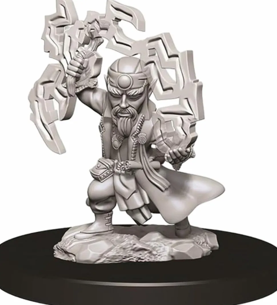 Pathfinder Battles - Male Gnome Sorcerer Deep Cuts Unpainted Miniature Figure 2-Pack