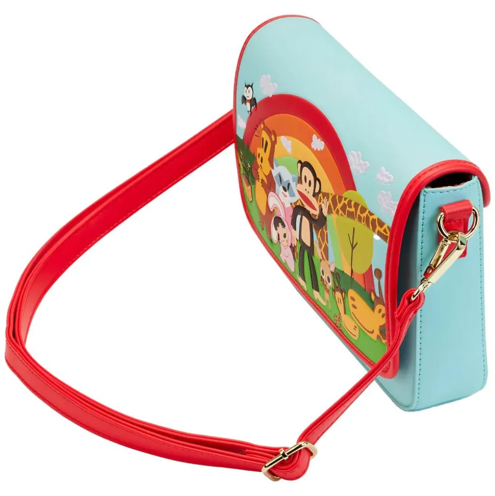 Paul Frank - Rainbow Group 7” Faux Leather Crossbody Bag