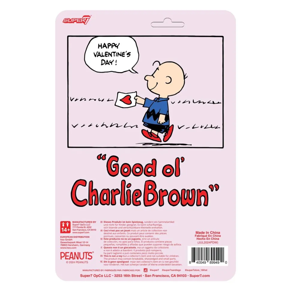 Peanuts - Charlie Brown (Valentine Delivery) ReAction 3.75" Action Figure