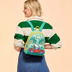Peanuts - Snoopy & Woodstock Road Trip 10 Faux Leather Mini Backpack
