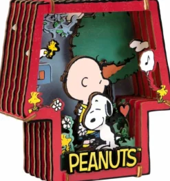 Peanuts - Snoopy Healing Hug Wooden Theater Wooden Construction Set (24 Pieces)