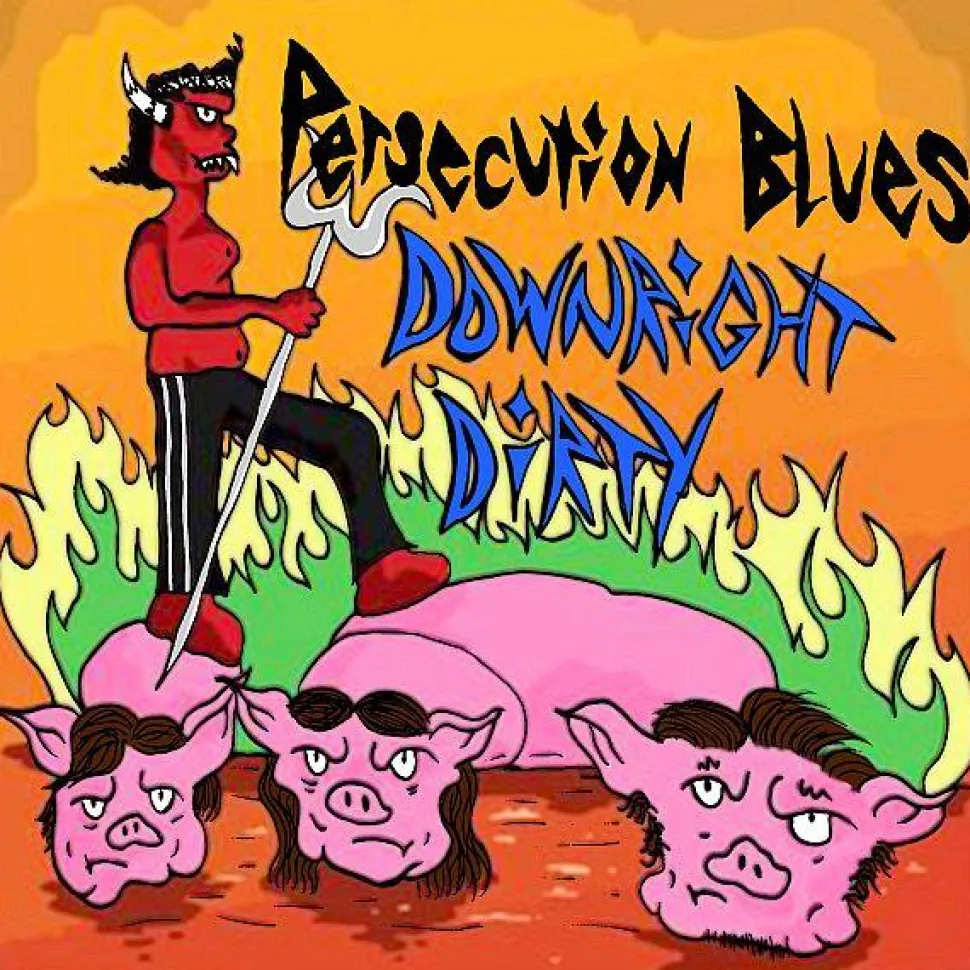 Persecution Blues - Downright Dirty LP Vinyl Record (Transparent Blue Coloured Vinyl)