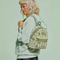 Peter Pan (1953) - Tinker Bell Clover Print 10" Faux Leather Mini Backpack