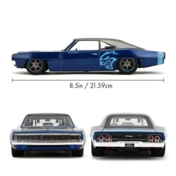 Pink Slips - Blue & Black 1970 Dodge Charger Widebody 1/24th Scale Die-Cast Vehicle Replica
