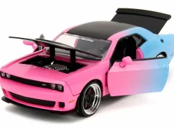 Pink Slips - Pink/Blue 2015 Dodge Challenger SRT Hellcat 1/24th Scale Die-Cast Vehicle Replica