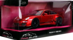 Pink Slips - Porsche 911 Turbo (997) (Red) 1/24th Scale Die-Cast Vehicle Replica