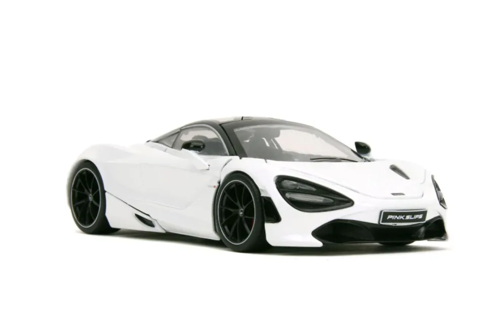 Pink Slips - White McLaren 720S 1/24th Scale Die-Cast Vehicle Replica