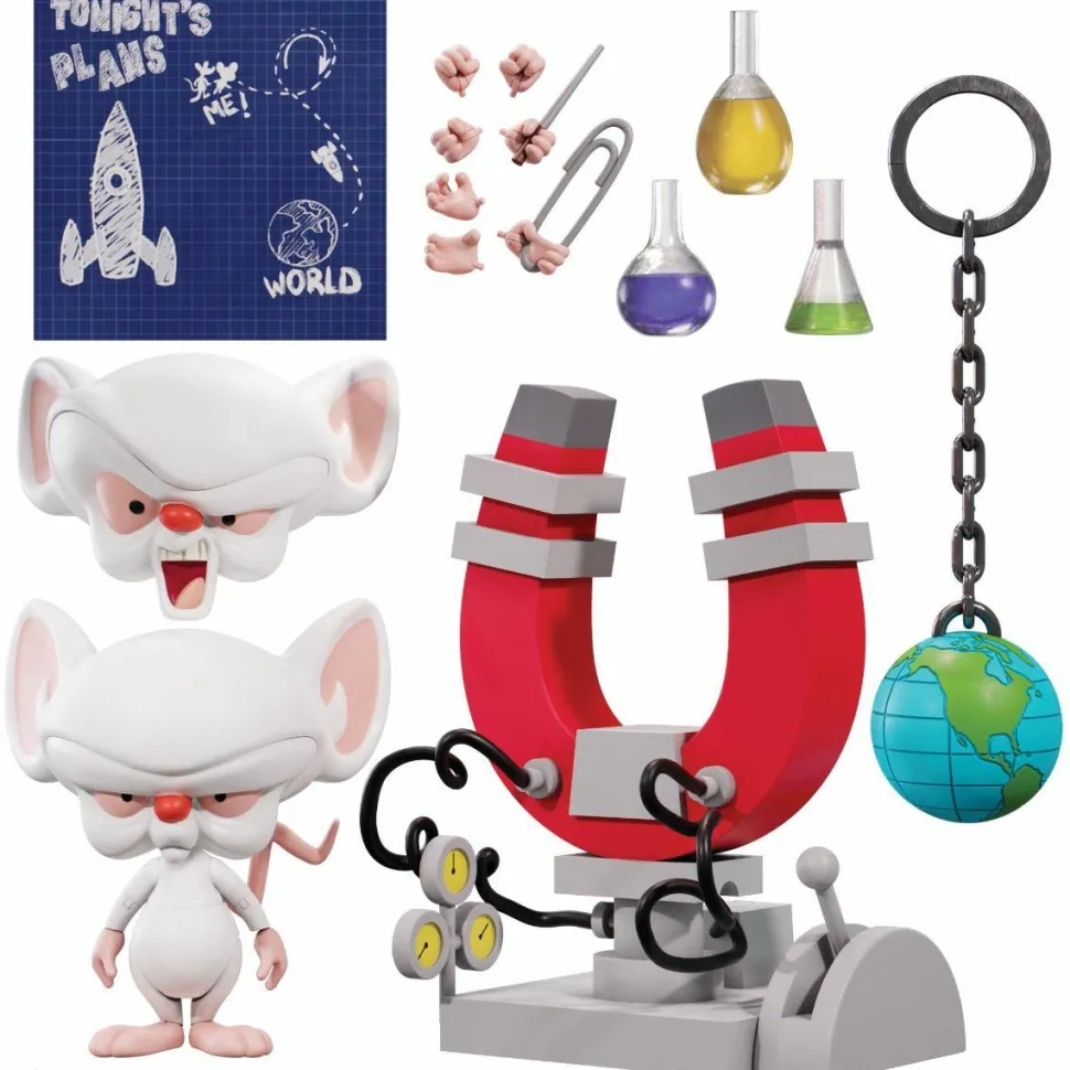 Pinky and the Brain - Brain Ultimates! 7” Scale Action Figure
