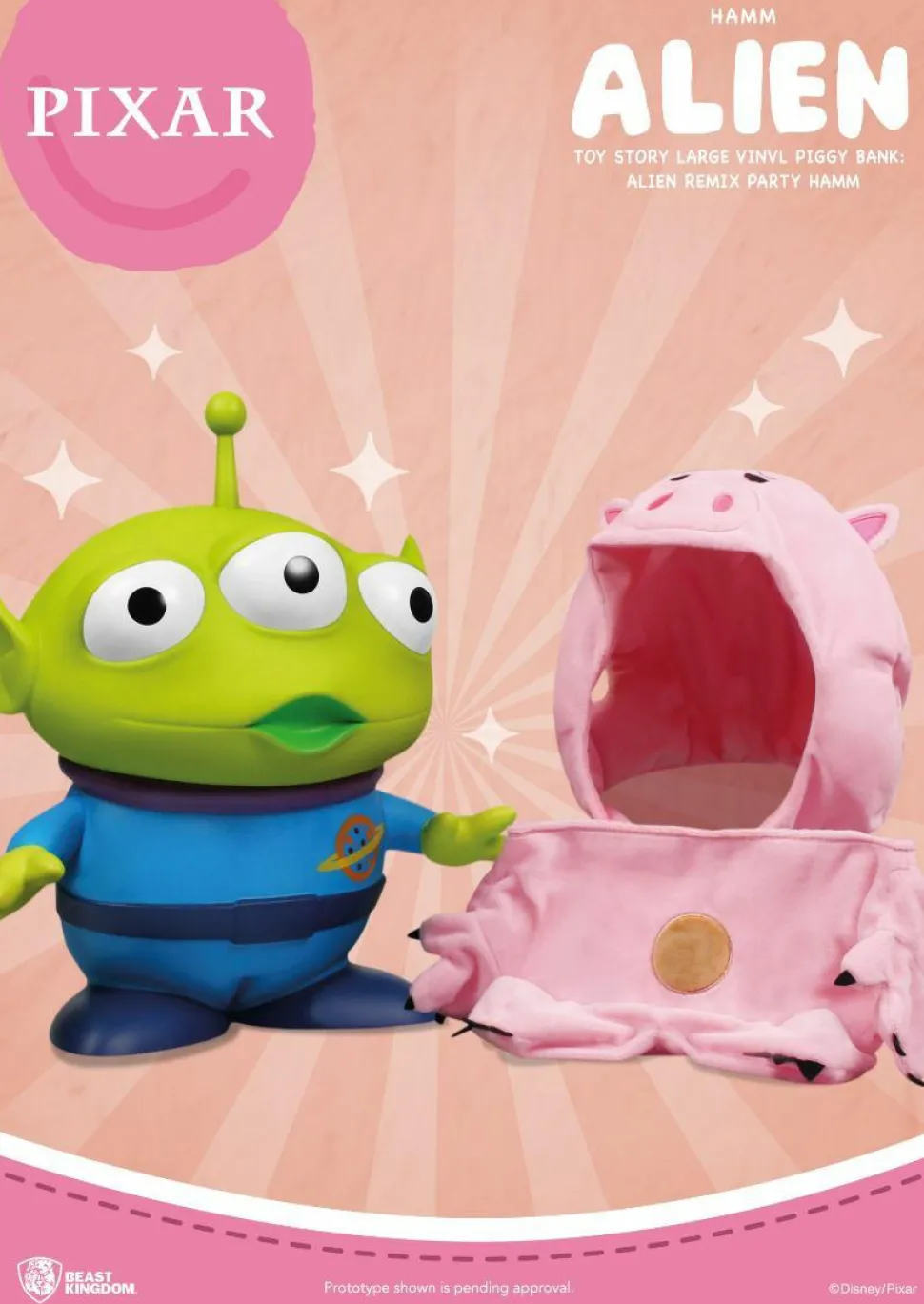 Pixar - Alien Remix Hamm 15” Vinyl Money Bank