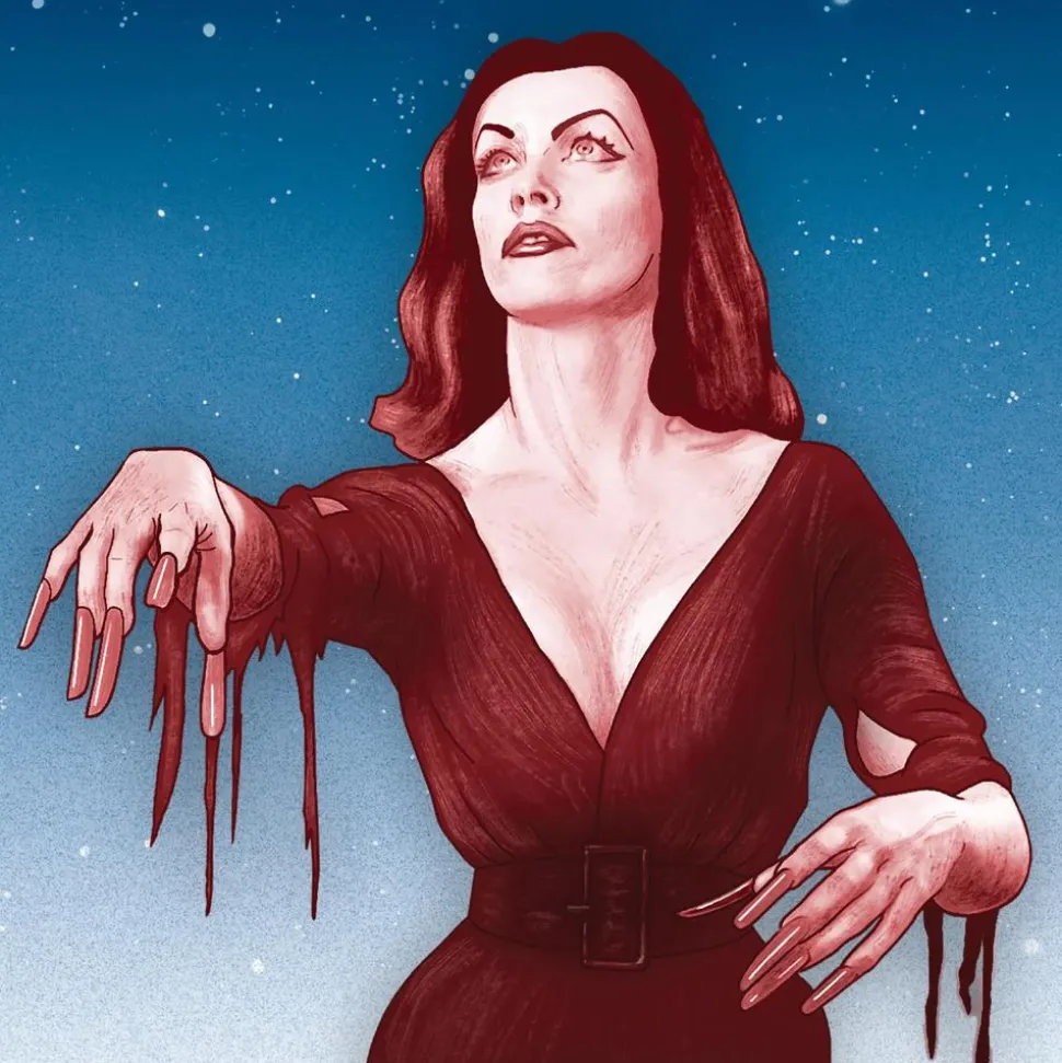 Plan 9 from Outer Space (1957) - Vampira (Grayscale) ReAction 3.75" Action Figure
