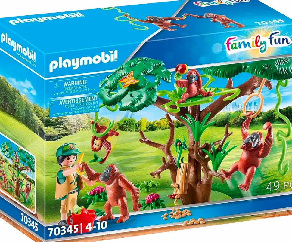 Playmobil: Family Fun - Orangutans with Tree Playset (70345)