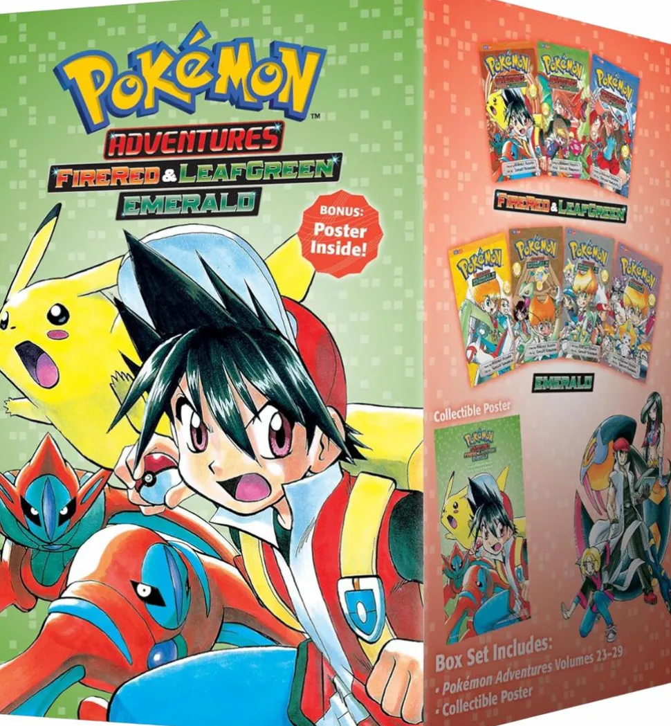 Pokemon - Adventures: FireRed & LeafGreen / Emerald Manga Paperback Book (Vol. 23-29)