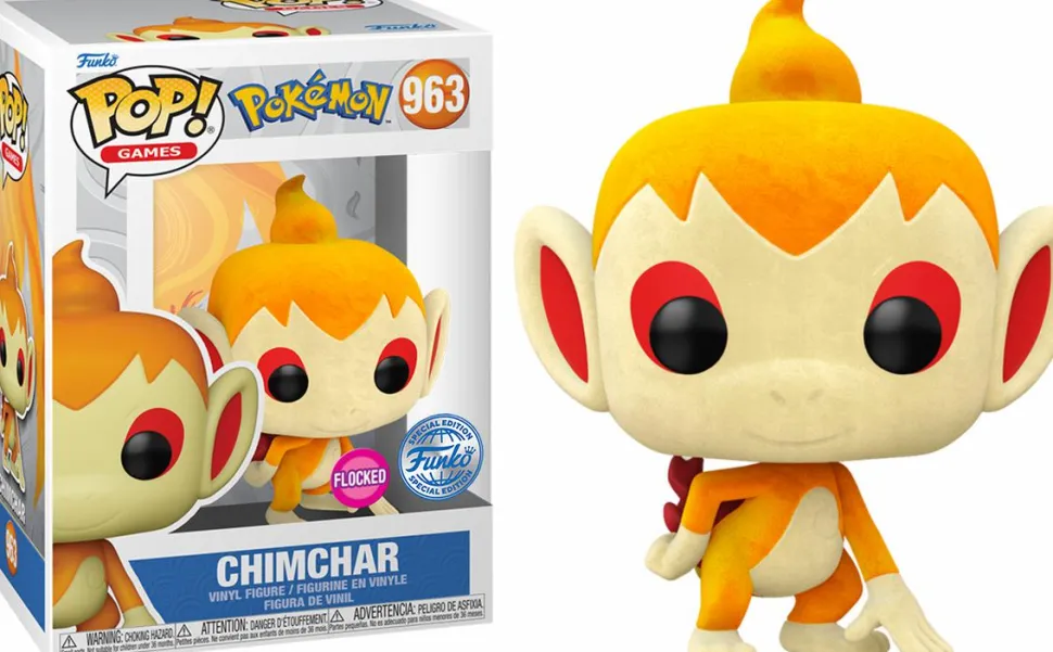 Pokemon - Chimchar Flocked Pop! Vinyl Figure (Popcultcha Exclusive)