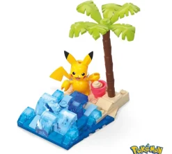 Pokemon - Pikachu's Beach Splash Adventure Builder Mega Construx Construction Set (79 Pieces)