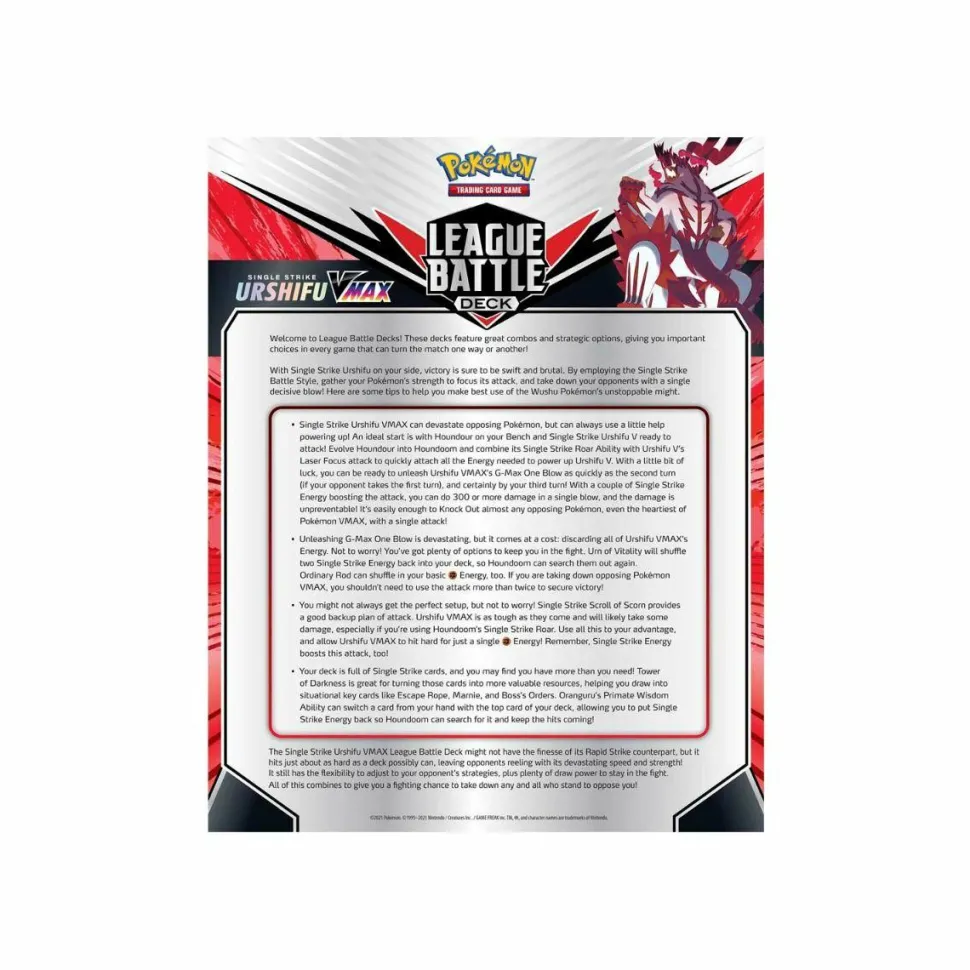 Pokemon - Single Strike Urshifu VMAX League Battle Deck