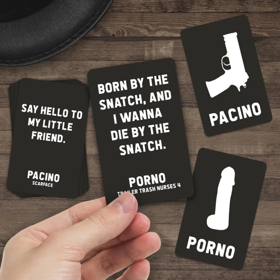 Porno or Pacino - The Quote Guessing Game Card Game