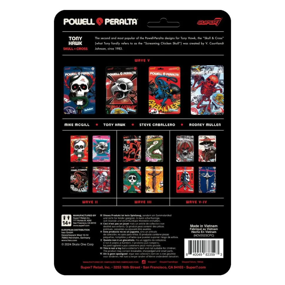 Powell Peralta - Tony Hawk (Mt. Trashmore '85) ReAction 3.75" Action Figure (Wave 5)