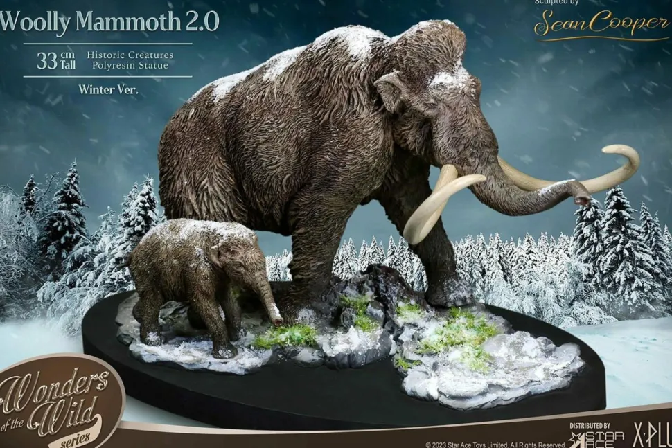 Prehistoric Creatures - Woolly Mammoth 2.0 (Winter) 10” Statue