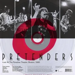 Pretenders - Live! At The Paradise Theater, Boston, 1980 LP Vinyl Record (2020 Record Store Day Exclusive Clear with Red Circle Vinyl)