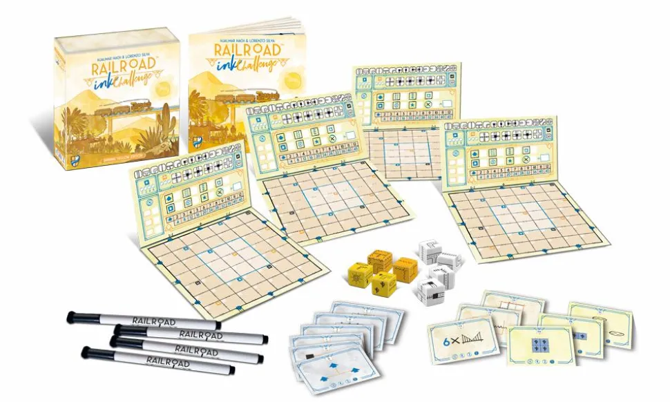 Railroad Ink: Challenge - Shining Yellow Edition Board Game