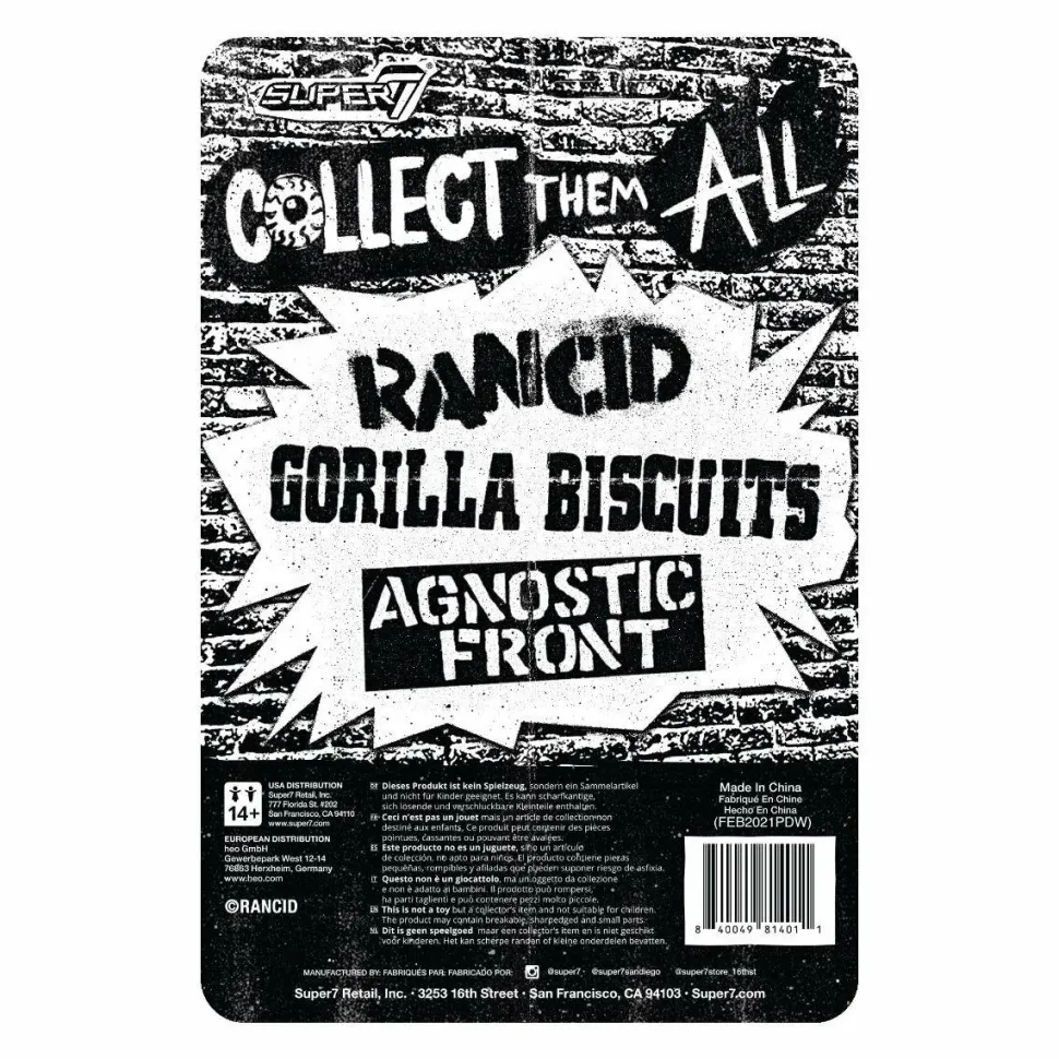 Rancid - Skeletim Wolf Head ReAction 3.75” Action Figure