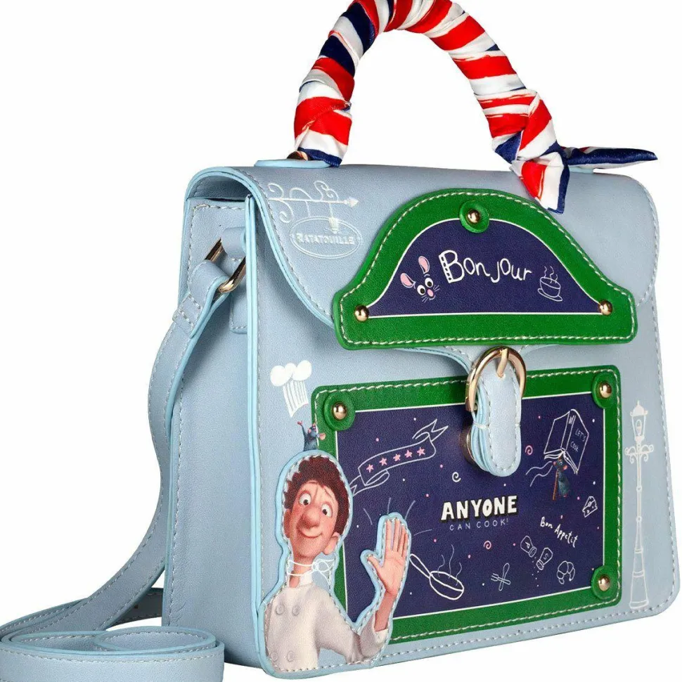 Ratatouille - Friends in Paris 9” Faux Leather Satchel Crossbody Bag