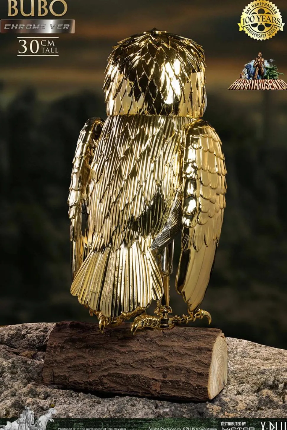 Ray Harryhausen - Bubo the Owl (Chrome Version) 12" Statue