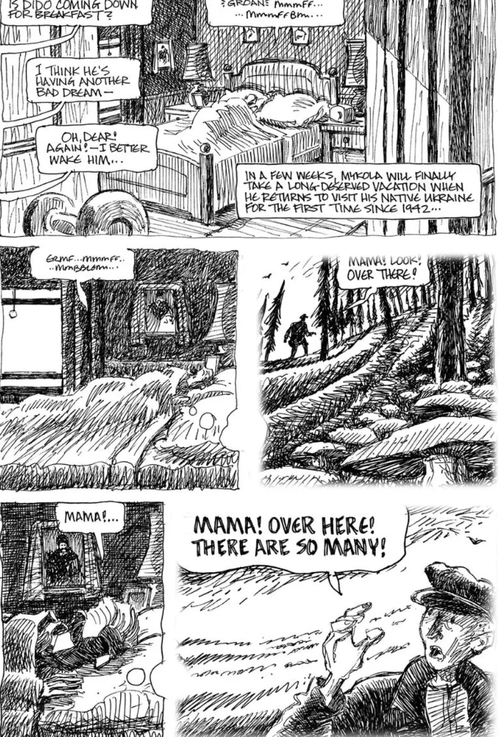 Red Harvest: A Graphic Novel of the Terror Famine in 1930s Soviet Ukraine by Michael Cherkas Hardcover Book