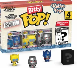 Retro Toys - Optimus Prime, Bumblebee, Megatron & Mystery Bitty Pop! Vinyl Figure 4-Pack