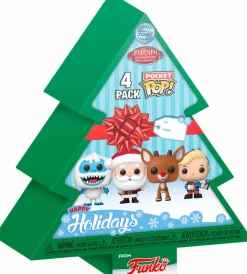 Rudolph the Red-Nosed Reindeer - Christmas Tree Holiday Box Pocket Pop! Vinyl 4-Pack
