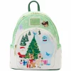 Rudolph the Red-Nosed Reindeer - Holiday Group Light Up 10” Faux Leather Mini Backpack