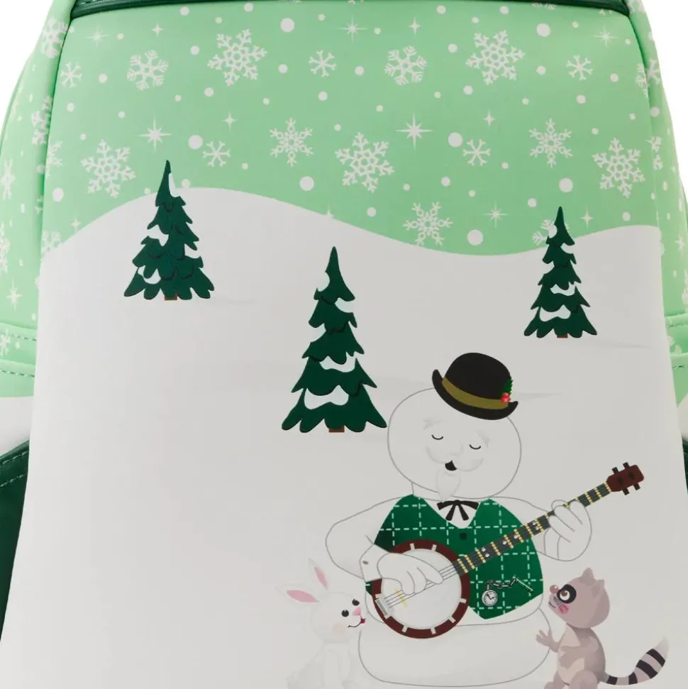 Rudolph the Red-Nosed Reindeer - Holiday Group Light Up 10” Faux Leather Mini Backpack