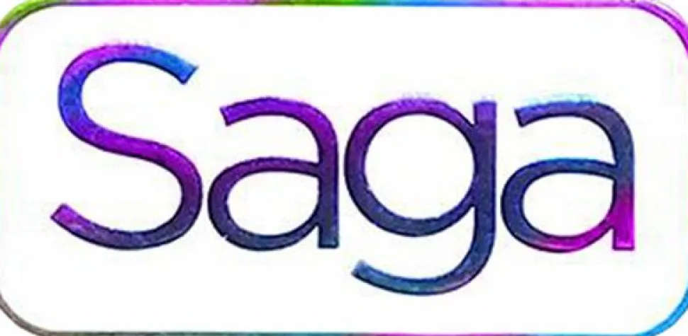 Saga - Rainbow Logo Enamel Pin