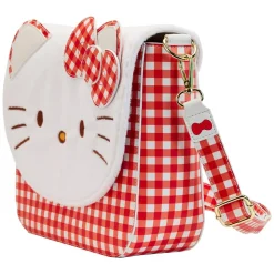 Sanrio - Hello Kitty Gingham Cosplay 8” Faux Leather Crossbody Bag