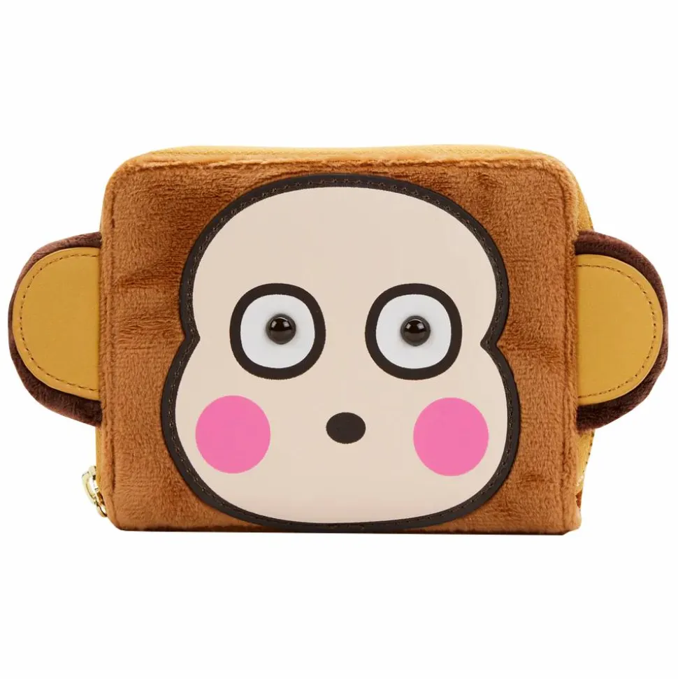 Sanrio - Monkichi Cosplay 4” Faux Leather Zip-Around Wallet