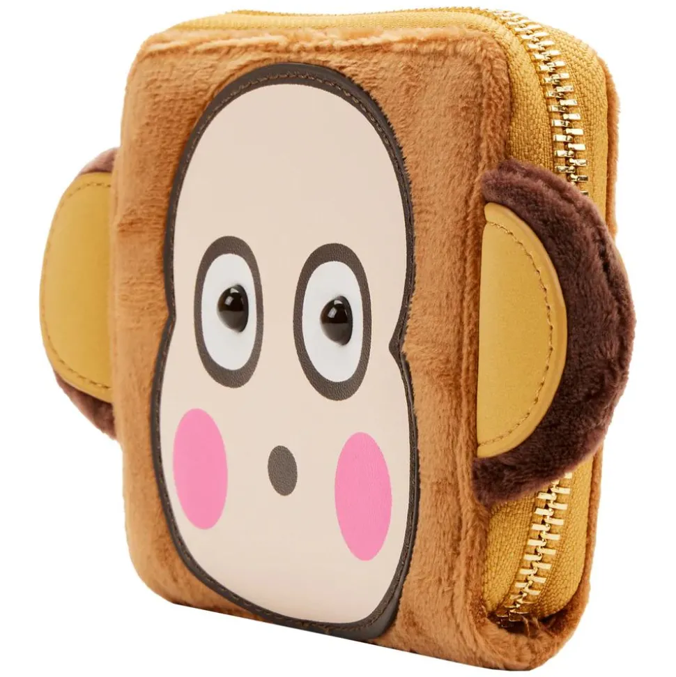 Sanrio - Monkichi Cosplay 4” Faux Leather Zip-Around Wallet