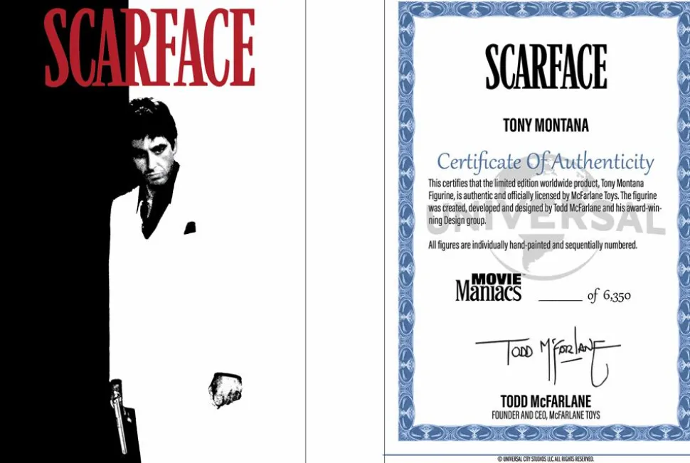 Scarface - Tony Montana Movie Maniacs 6" Scale PVC Posed Figure