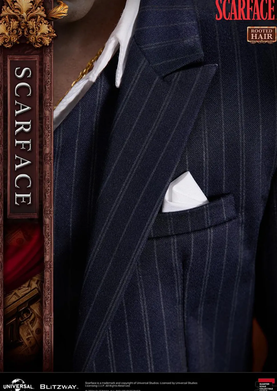 Scarface - Tony Montana (Rooted Hair Version) 1/4th Scale Statue